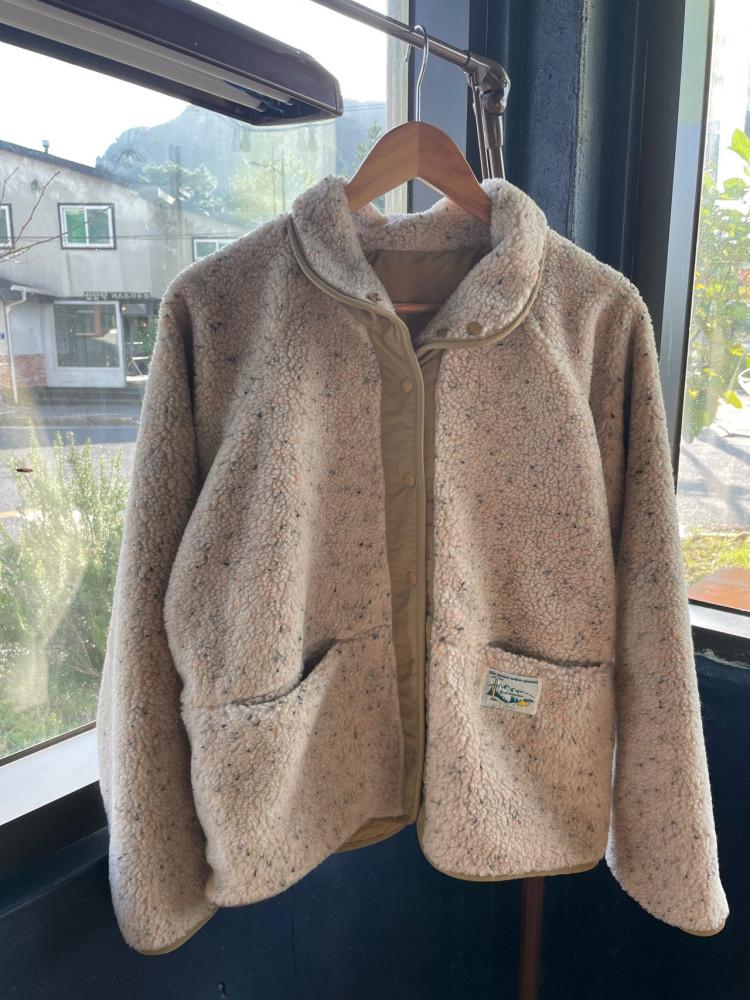 네프 리버시블 점퍼 빈티지 덤블 양면 아웃도어 캠핑룩 오버핏 겨울 야상