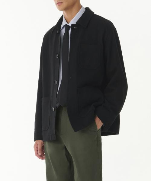 울 블렌드 초어 재킷 [블랙]