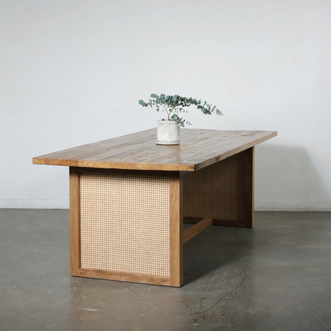 느릅고재 라탄레그 테이블