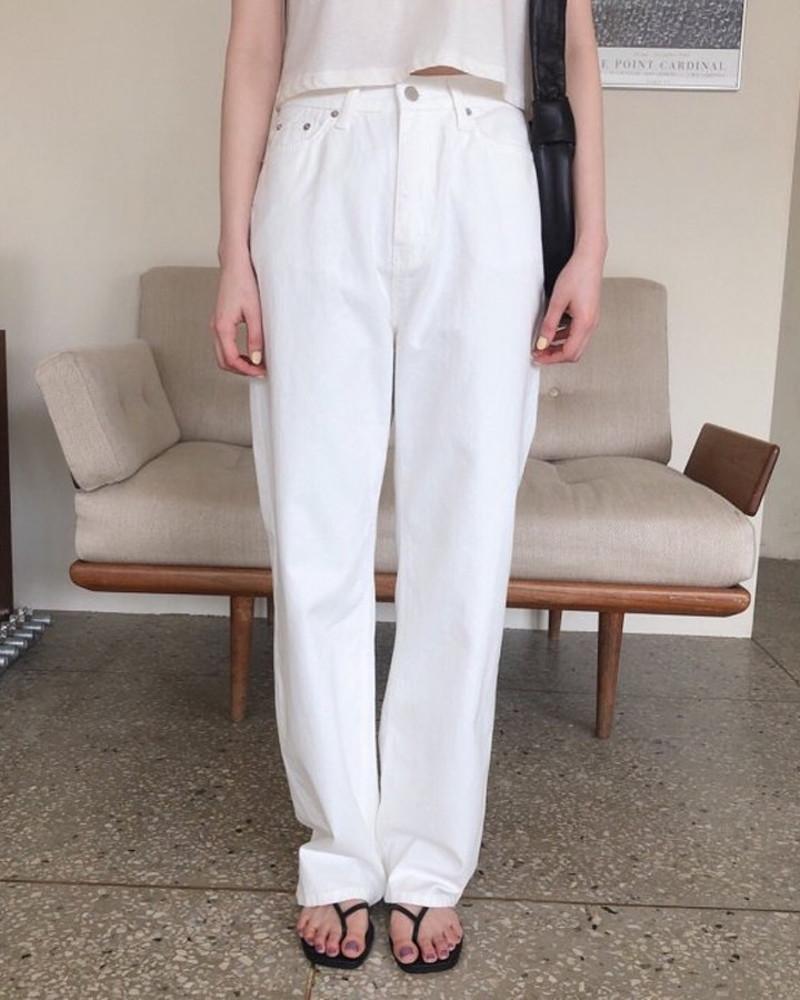 (블랙m당일) overclassic 오버클래식 코튼 와이드 진 (black/white)