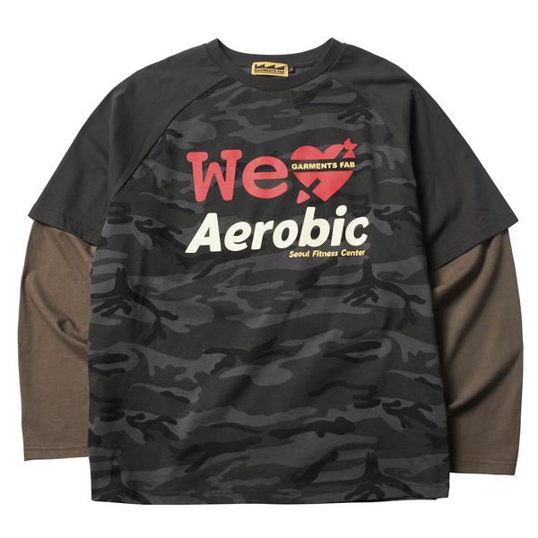 Camo Aerobic Layered Longsleeve (BLACK)