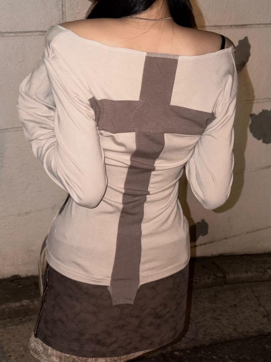 back cross long sleeve top
