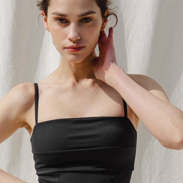 튜브탑 스윔수트_블랙