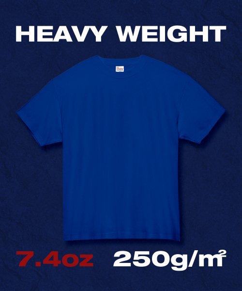 7.4oz 헤비 웨이트 라운드 오버핏 무지 반팔티_로얄블루