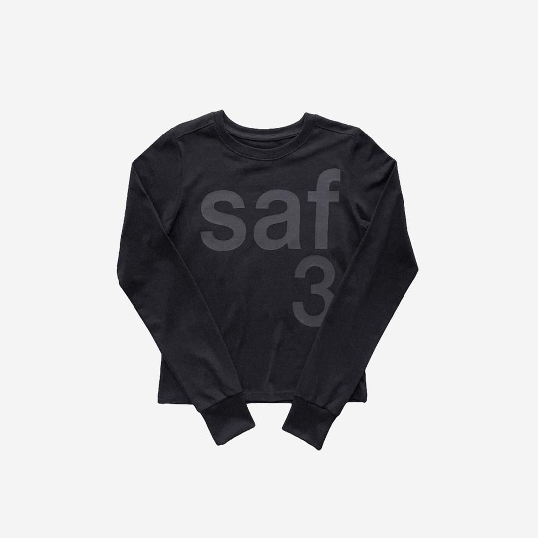 Safarispot Women 1/2 Basic Safari LS T-Shirt Black