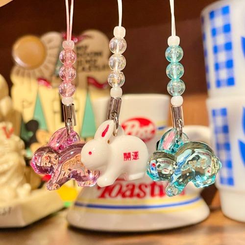 토끼 방울 키링_3종