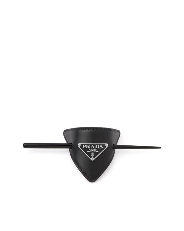 가죽 헤어 클립 레더 Leather hair clip 1IF004 8NQ F0002