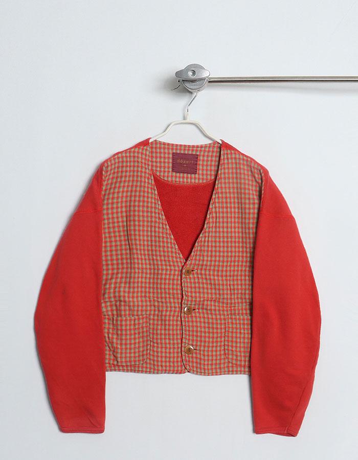 dezert + Croped Sweat Cardigan