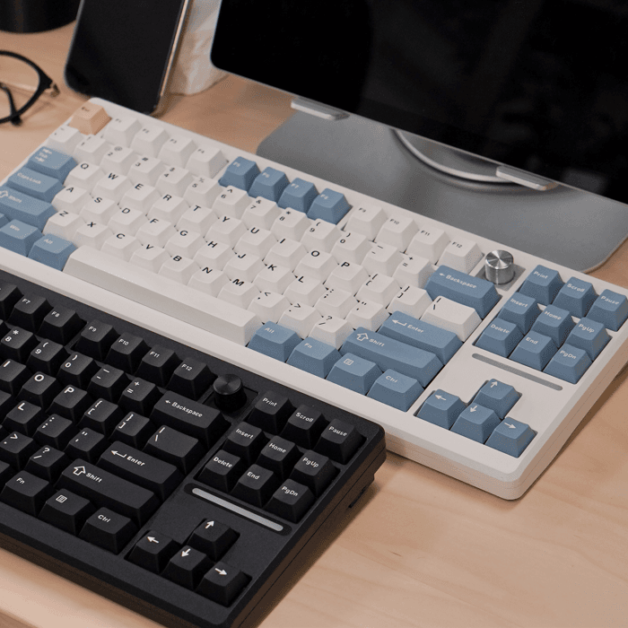 타이폰 S87 풀 알루미늄 커스텀 하우징 핫스왑 베어본 무선 기계식 키보드 프리스비