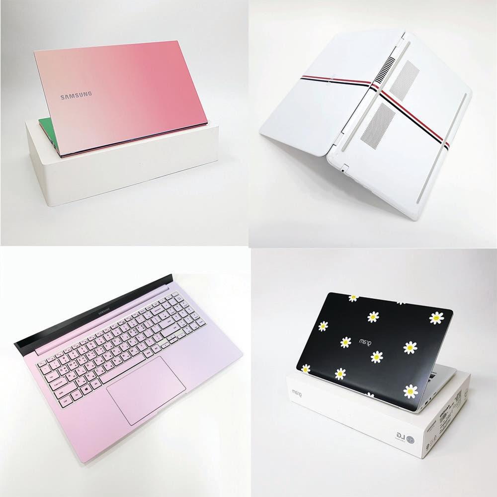 디슈트 노트북 스킨 삼성 갤럭시북 엘지 그램 애플 맥북 꾸미기 커스텀 시트지 케이스 커버