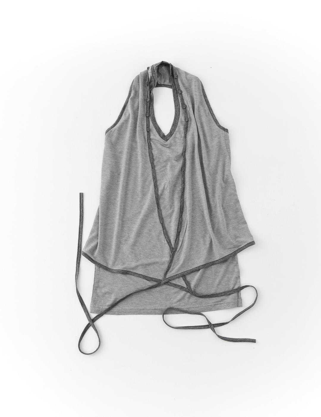 Halter wrap sleeveless (grey)