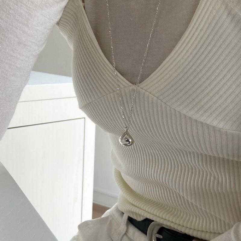 Lump long necklace 럼프 롱 목걸이
