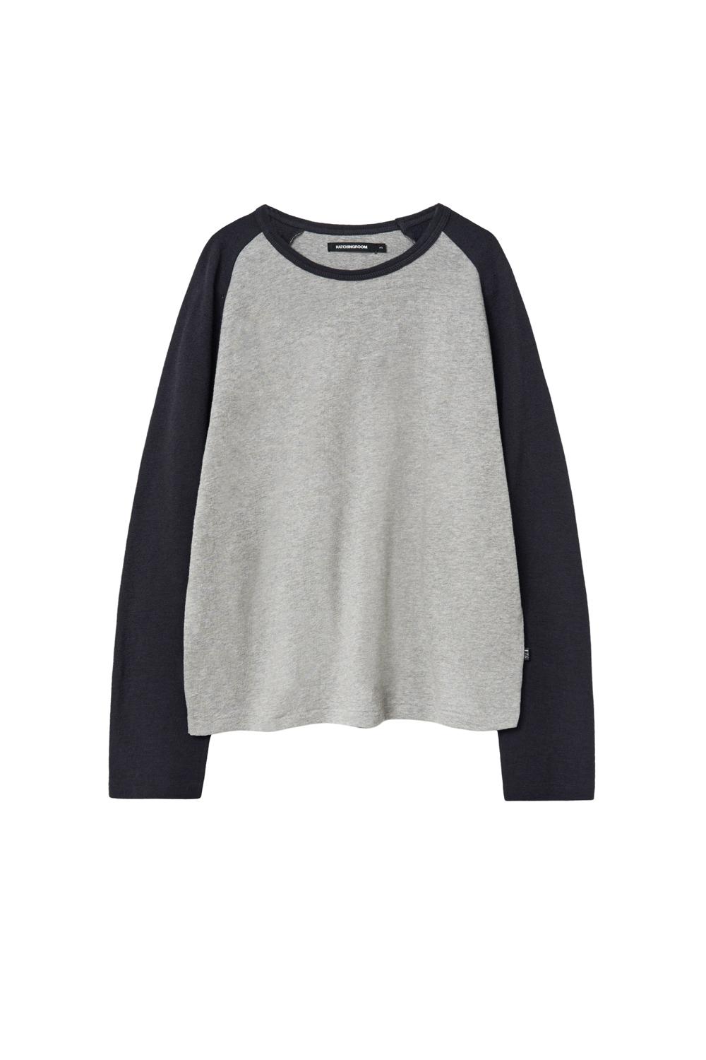Raglan Tee Blue Charcoal/M.Grey