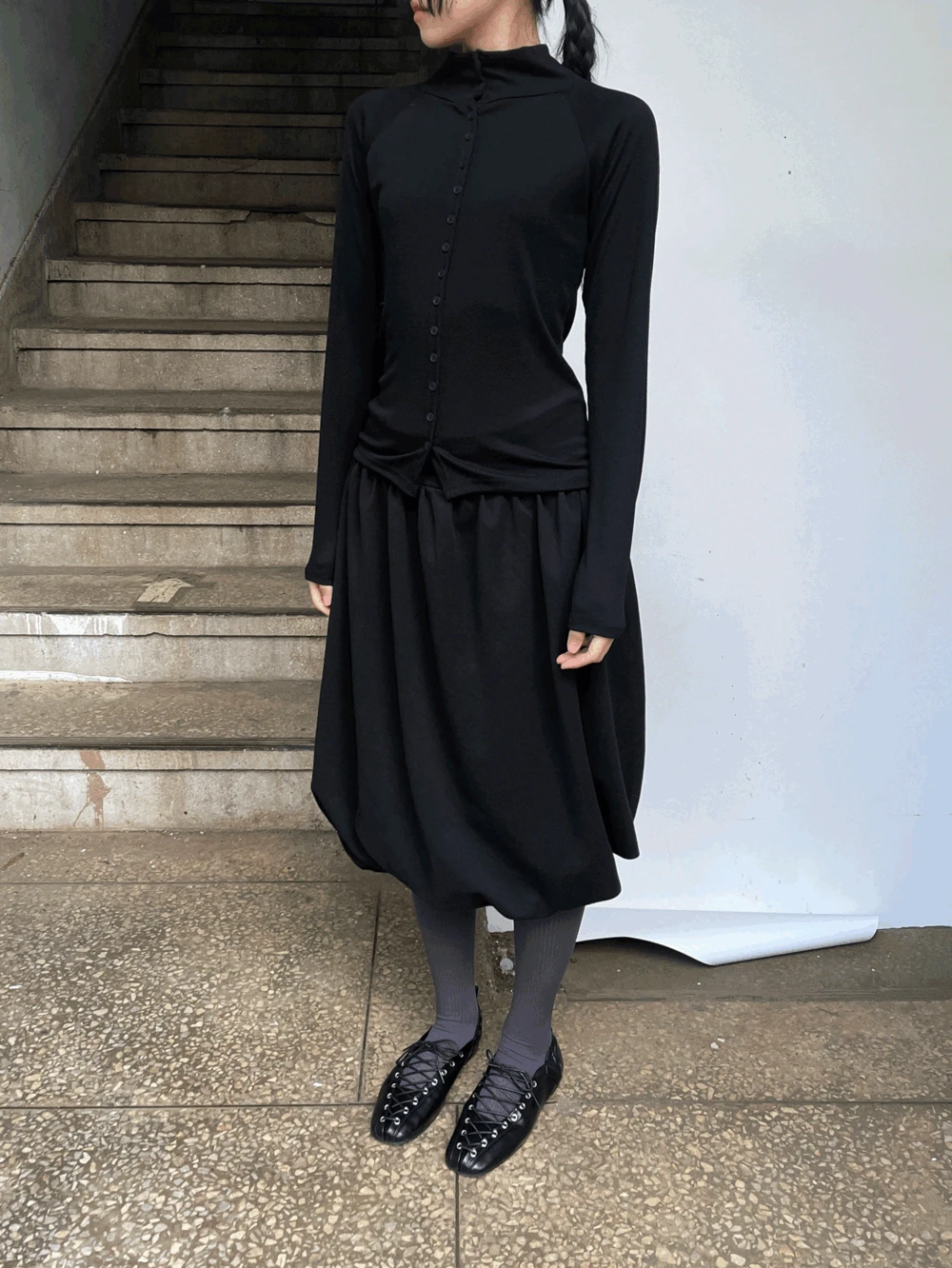 페페 벌룬 미디 스커트