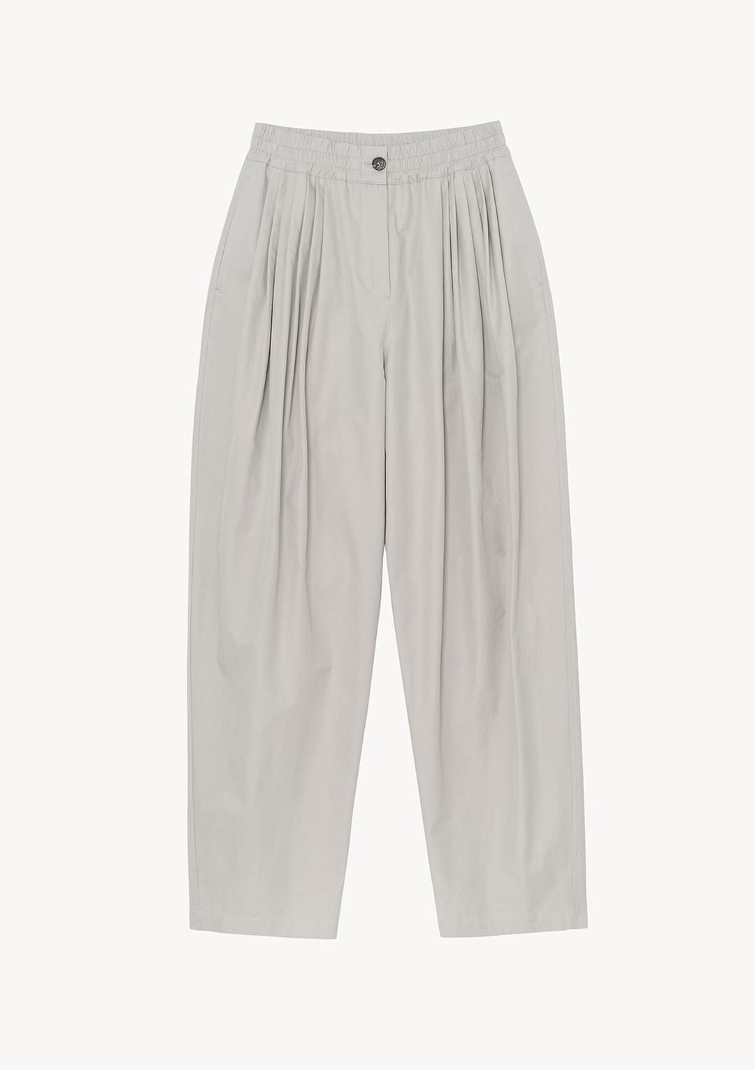 Cotton Banding Pants in Gray