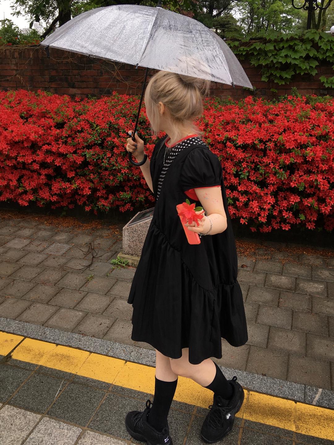 셔링 플레어 코튼원피스 3col