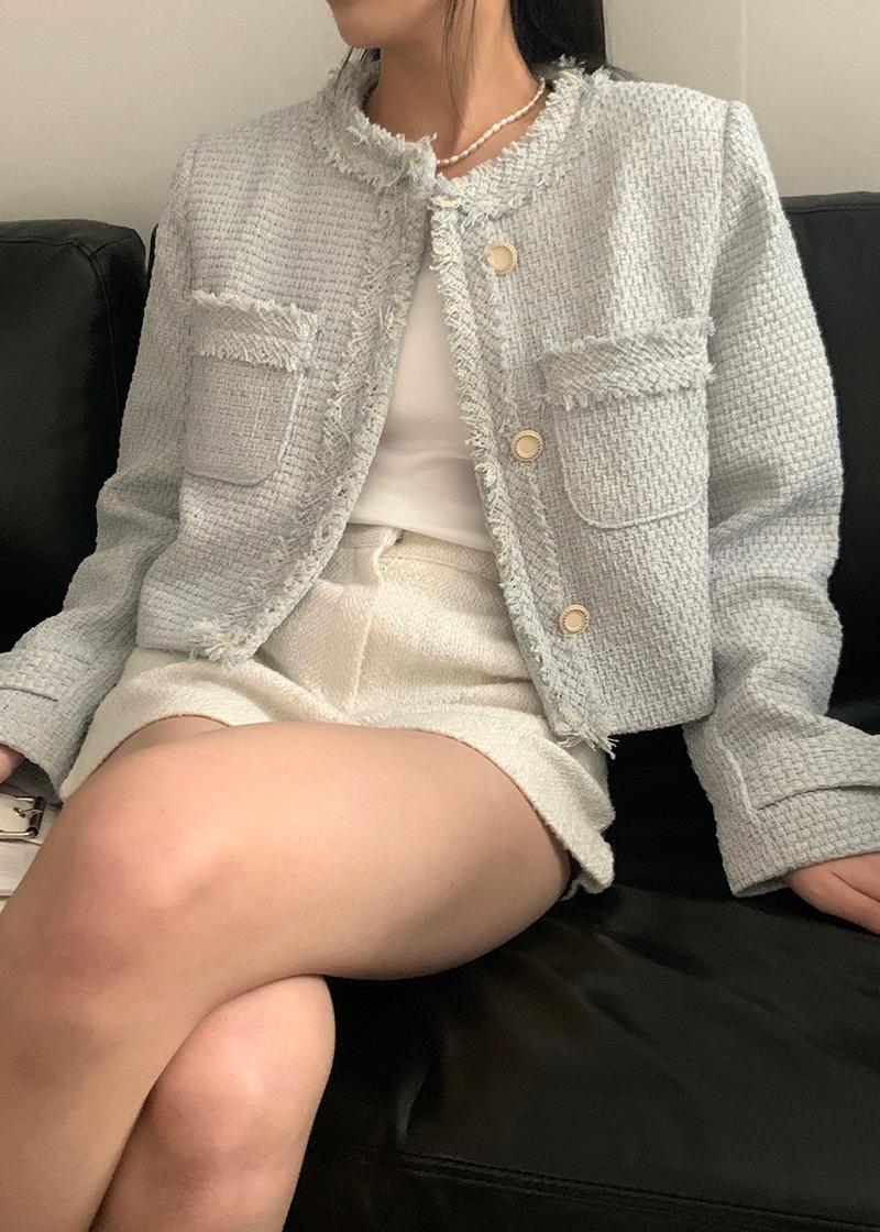 로쏘 트위드 자켓