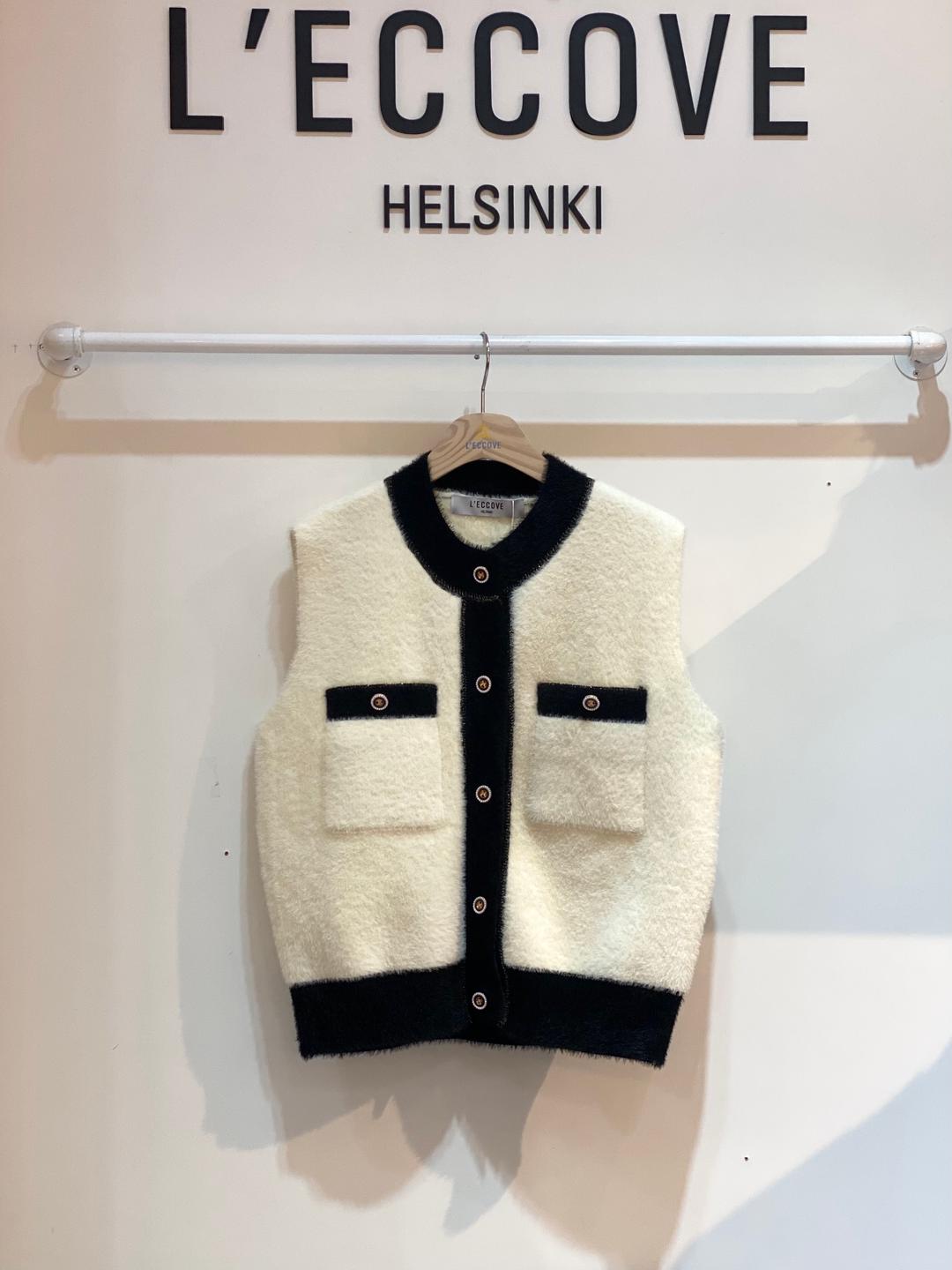 [레코브]스냅라운드 니트 베스트(LW31B1VT901X)