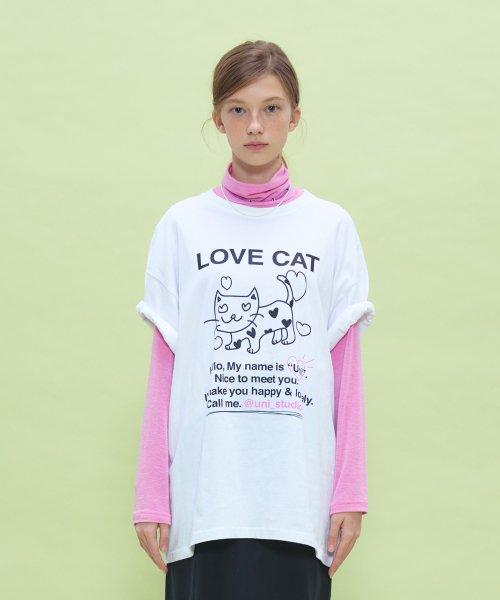 LOVE CAT HF-T (WHITE)