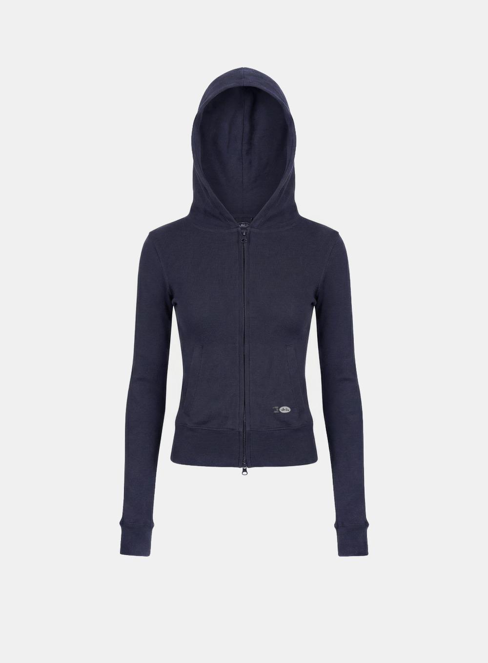 [3/20 발송] [w-hde26-004] BS Cotton Jersey Zip-Up Hoodie - Navy