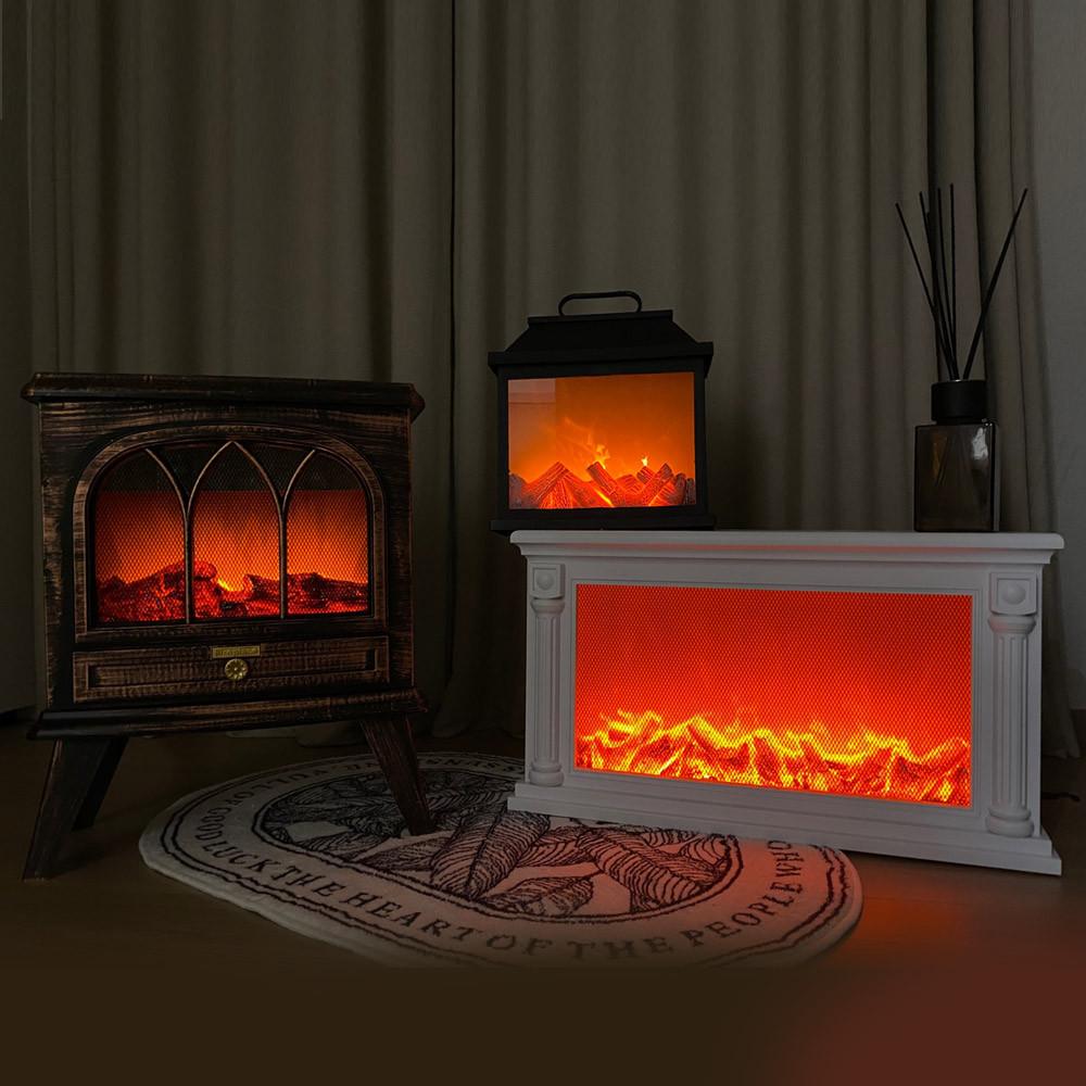 불멍무드등 LED 벽난로 장작 모닥불