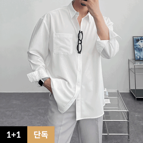[1+1] 독보남 세미오버핏 링클프리 캐주얼 댄디 셔츠