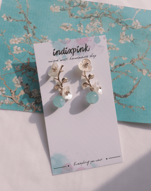 꽃피는 아몬드나무 귀걸이 #2