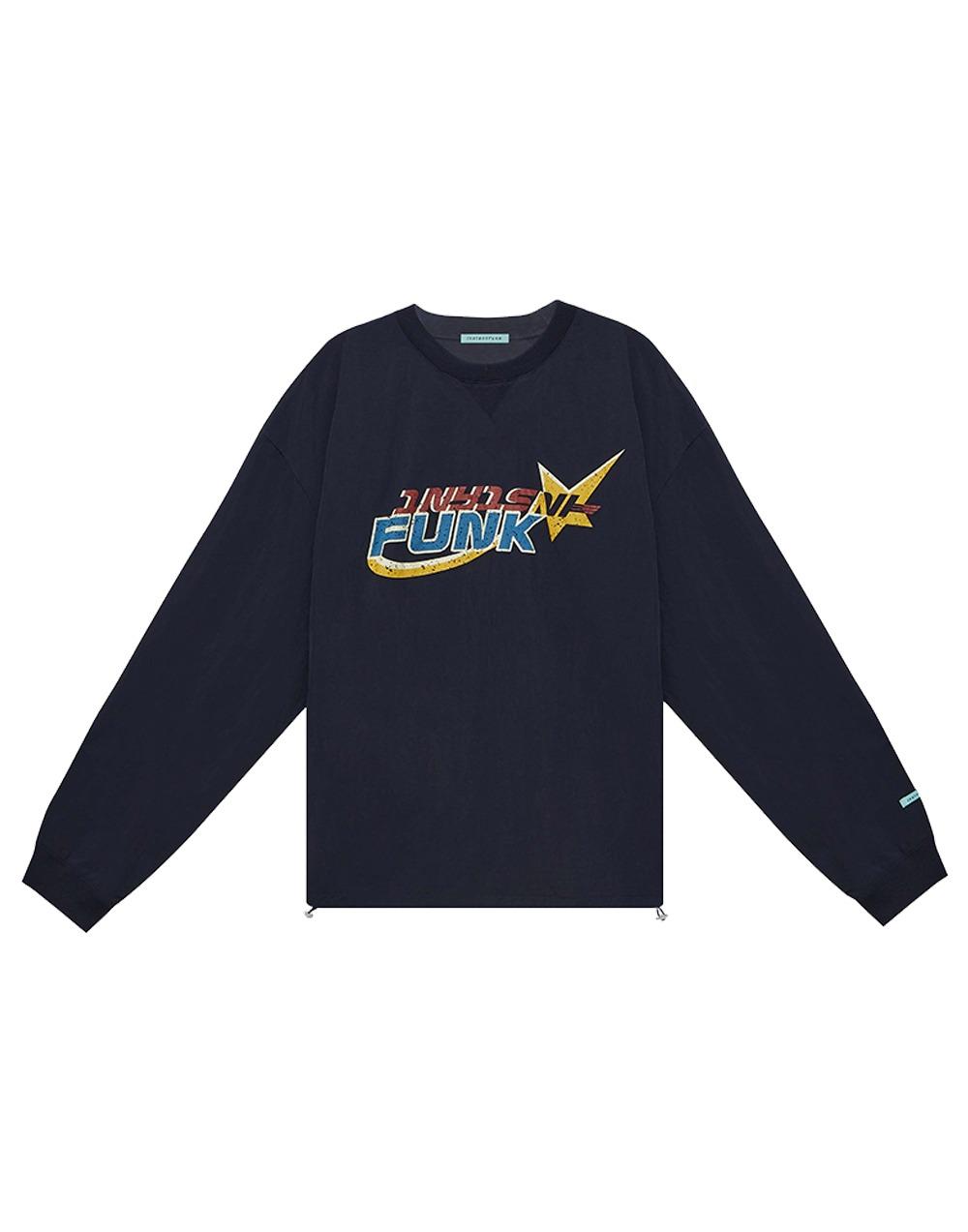 22SS Ms 그래픽 스웨트셔츠 - 네이비