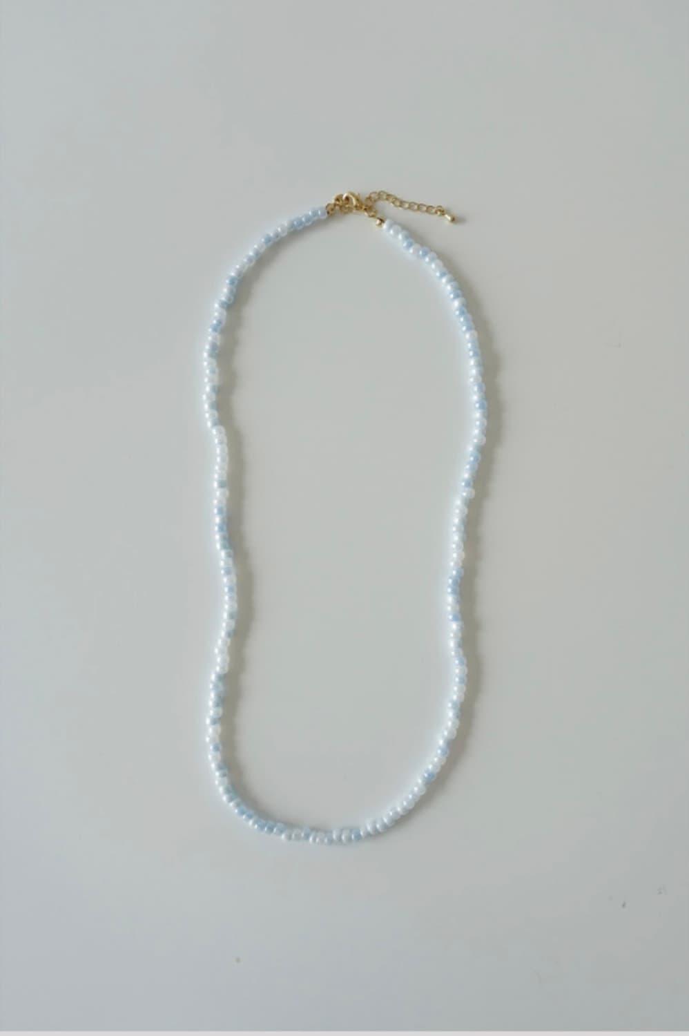 샵페어리 faerie blue pearl necklace | 후루츠패밀리