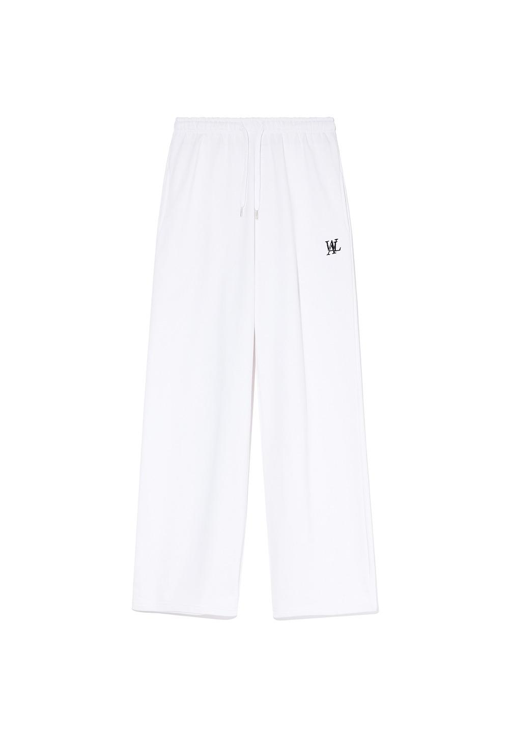 Signature relax wide pants - WHITE