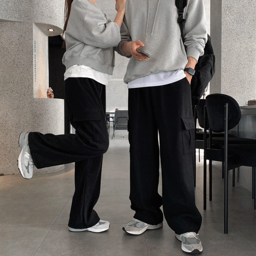 [자체제작] 룩 퍼스트 코듀로이 카고 스트링 와이드팬츠 1+1+1 EVENT