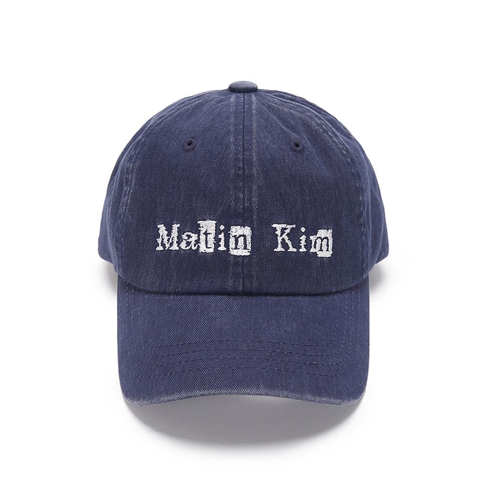 LOGO SCRAP BALL CAP IN NAVY