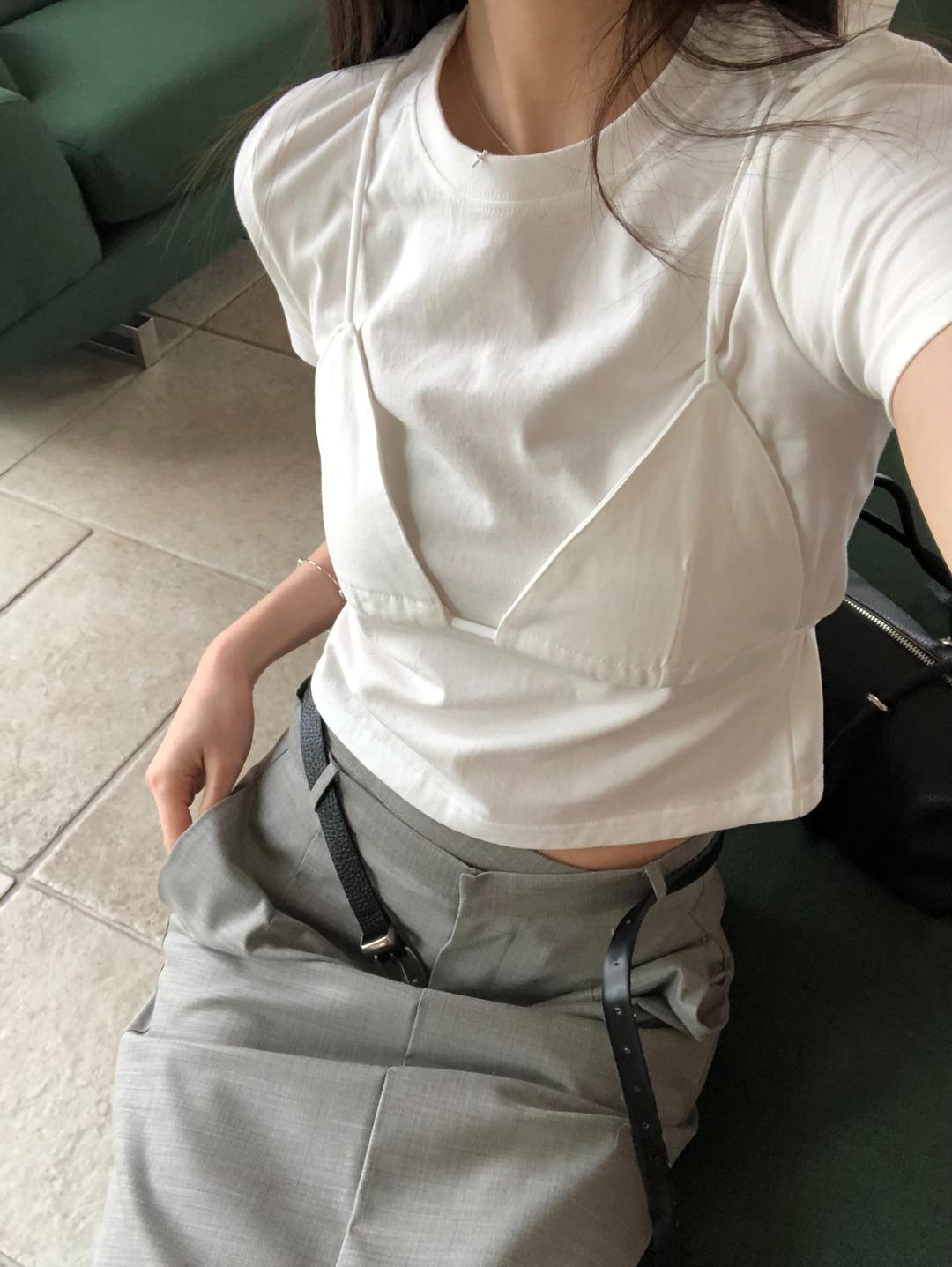 BUSTIER TEE