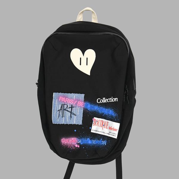 DAMAGED ARCHIVE APPLIQUE BACKPACK