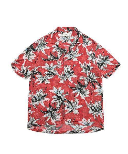 HAWAIAN SHIRT FLORAL RED