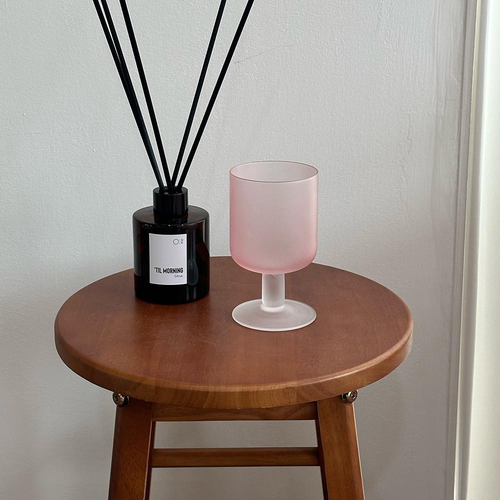 매트 핑크 옐로우 와인잔 1P (개별박스 선물포장)