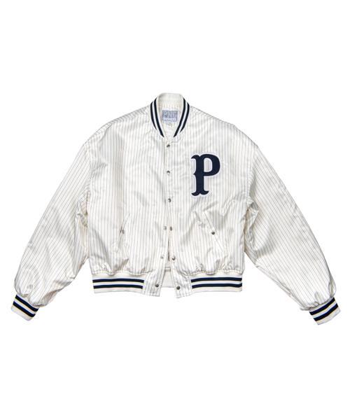 P LOGO BOMBER - IVORY