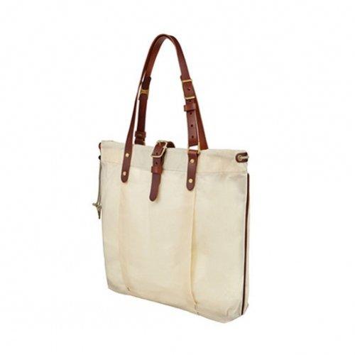 내추럴 왁스캔버스 토트백