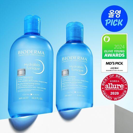 [6월올영픽/50%용량증정]바이오더마 하이드라비오 토너 500ml 기획(+250ml 증정)