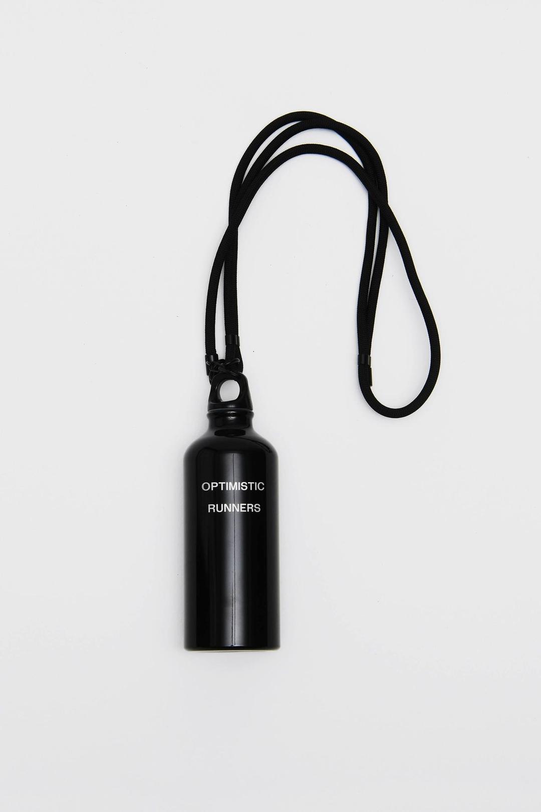 Stainless steel water bottle black, 500 ml