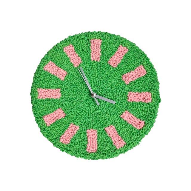 아날로그 무소음 터프팅 벽시계│analog silent tufting wall clock