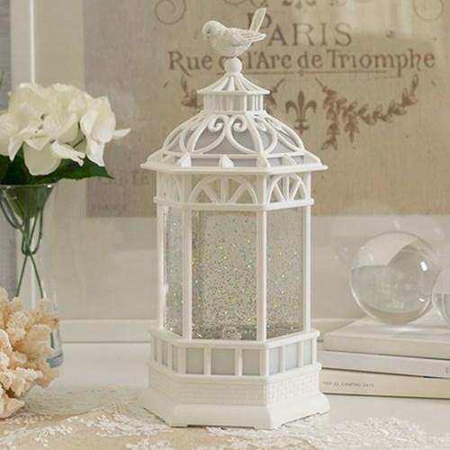 화이트 새장 워터볼 오르골