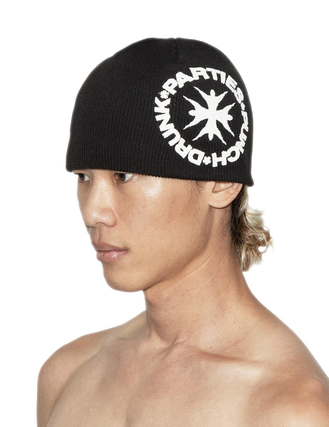 Gyeolsoc Silicone Print Beanie (BLACK)