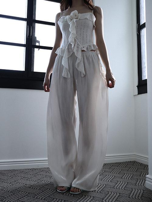 [주문 후 1~2주 소요] SILKY BANDING PANTS, 3color