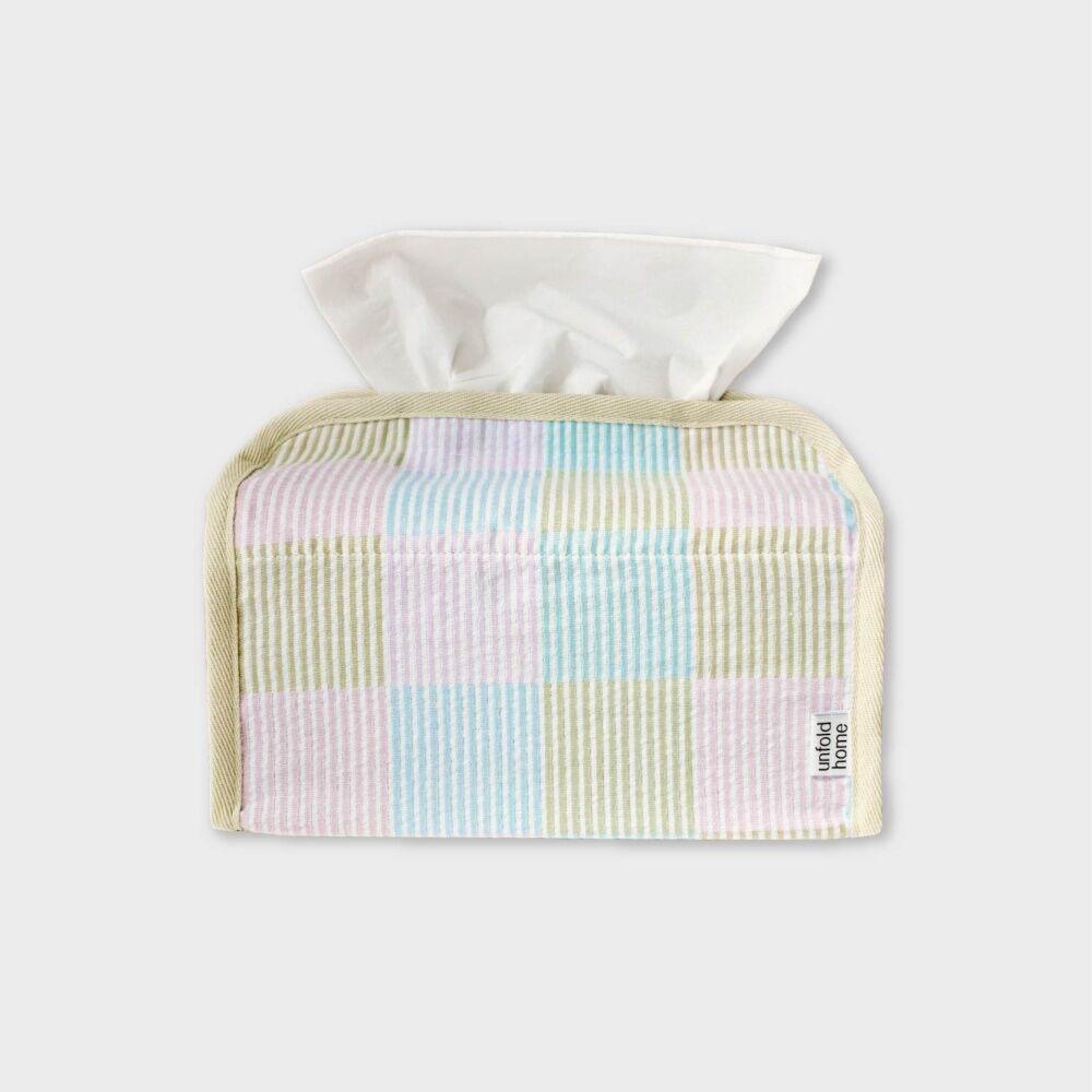 Patchwork tissue cover - pink (2sizes)