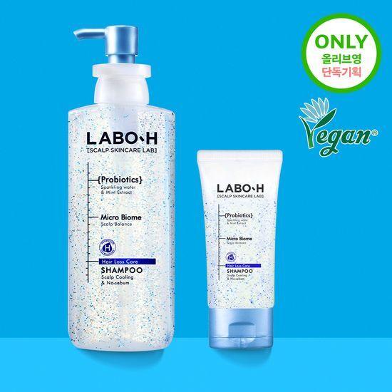 라보에이치 두피쿨링&노세범샴푸 탈모증상완화 333ml 기획(+50ml 증정)