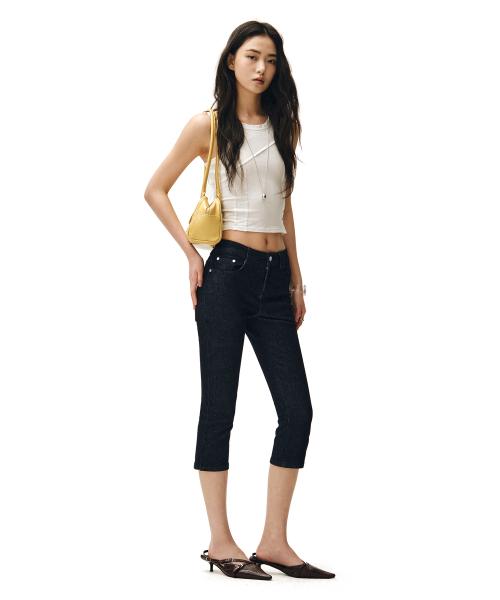 Low Rise Capri Jeans DCWPT023CPBLACK