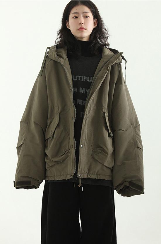oversize quilting safari hood jumper (unisex)