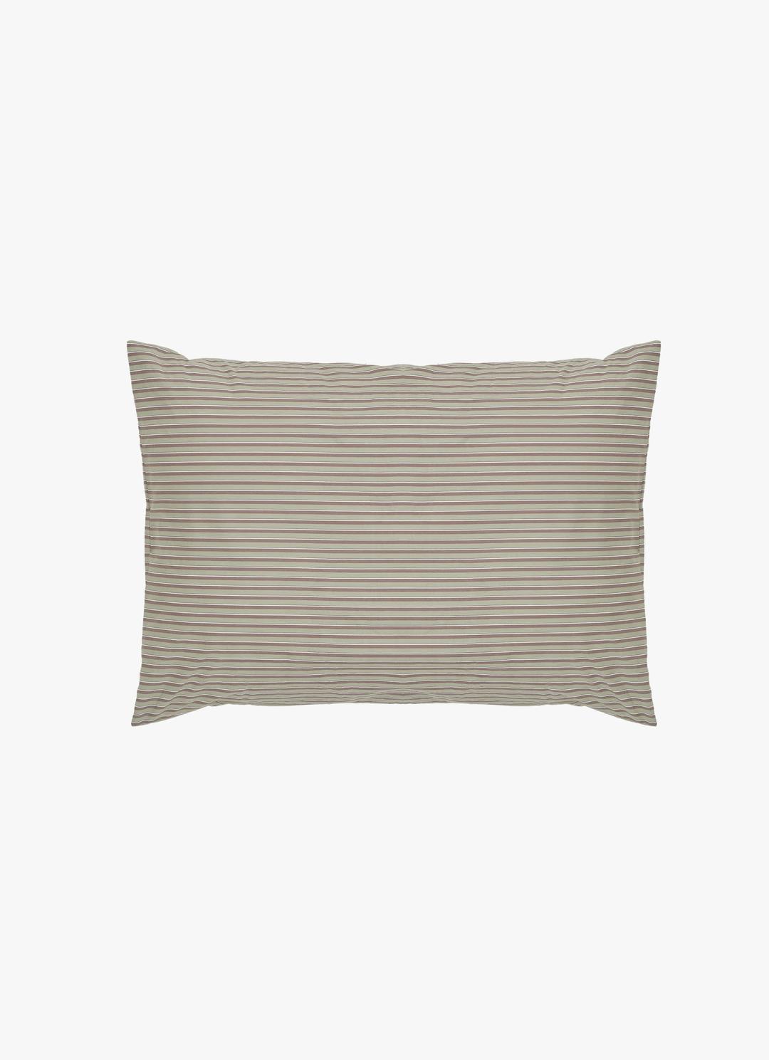 PILLOWCASE - THIN STRIPE MOSS(2 SIZES)