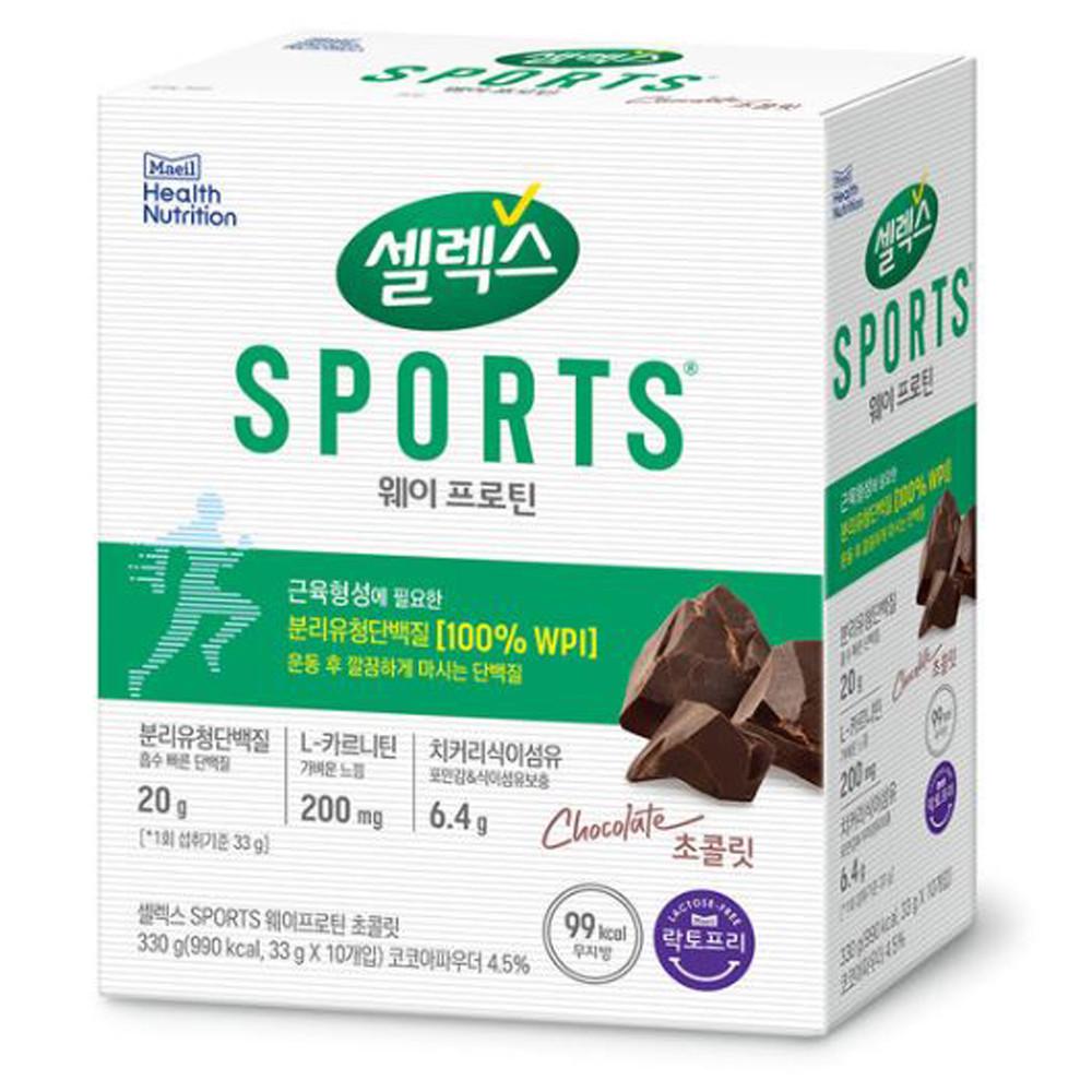 매일유업 셀렉스 웨이프로틴 초코/복숭아 33gl 10개입 박세리 단백질 쉐이크 운동후
